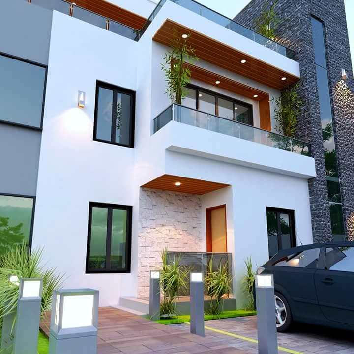 Construction team reviewing plans on-site